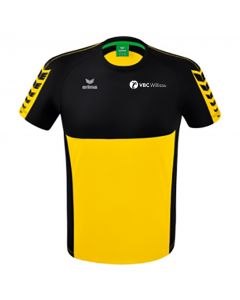 Erima Six Wings T-Shirt VBC Willisau Damen gelb/schwarz