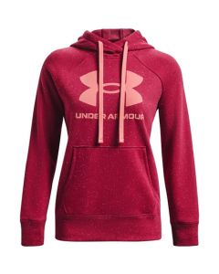 Under Armour Rival Fleece Logo Hoodie black rose/posh pink