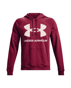 Under Armour Rival Fleece Big Logo Hoodie black rose/onyx white