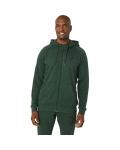 Asics FZ Hoodie Men rain forest/perf black