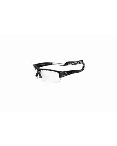 Unihoc Brille Victory kids schwarz/weiss, inkl. Schutztasche