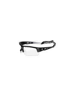 Unihoc Brille Victory senior schwarz/weiss, inkl. Schutztasche