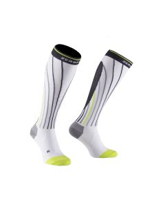 Zero Point Pro Racing Compression Socks weiss/lime