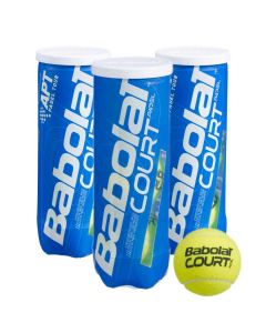 Babolat Court Padel 3 Dosen X3 Ball gelb