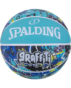Spalding Basketball Blue Graffiti SZ7 Rubber Grösse 7
