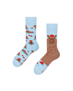 Many Mornings Capybara Crew-Socken