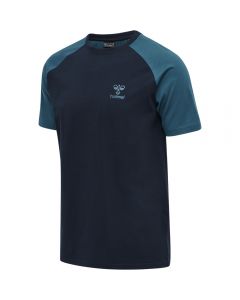 Hummel ACTION COTTON T-Shirt Kids saphire/blue coral