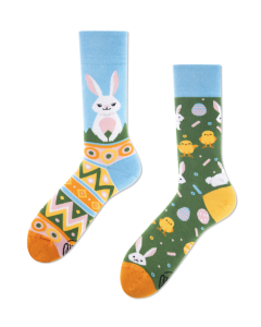 Many Mornings Easter Bunny Crew-Socken