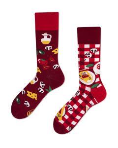 Many Mornings Socken Pizza Italiana Crew-Socken