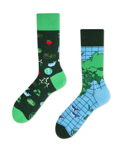 Many Mornings Socken Save The Planet Crew-Socken