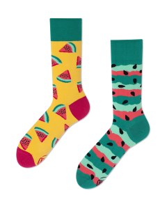 Many Mornings Watermelon Splash Crew-Socken