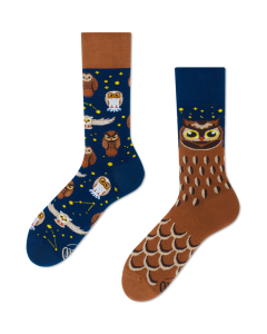 Many Mornings Owly Moly Crew-Socken