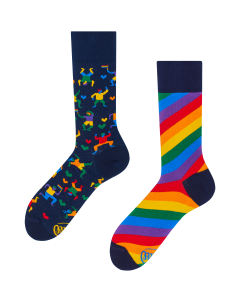Many Mornings Over the Rainbow Crew-Socken