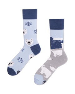Many Mornings Polar Bear Crew-Socken