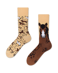 Many Mornings Wild Horse Crew-Socken