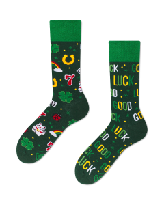 Many Mornings Good Luck Crew-Socken