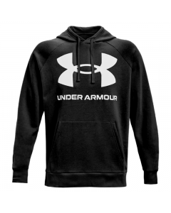 Under Armour Rival Fleece Big Logo Hoodie schwarz-weiss