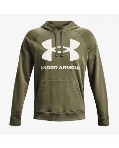 Under Armour Rival Fleece Big Logo Hoodie grün/weiss