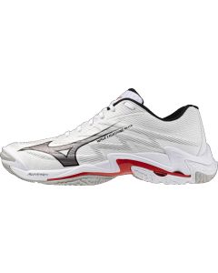 Mizuno WAVE LIGHTNING ELITE men white/black/fiery red