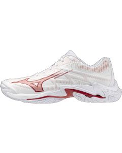 Mizuno WAVE LIGHTNING ELITE women white/rose elegance/lava falls