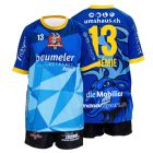 WarmUp Shirt blau und Match Shorts schwarz Set SG Ruswil Wolhusen